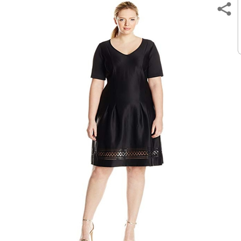 NY Collection Women's V-Neck Aline Dress